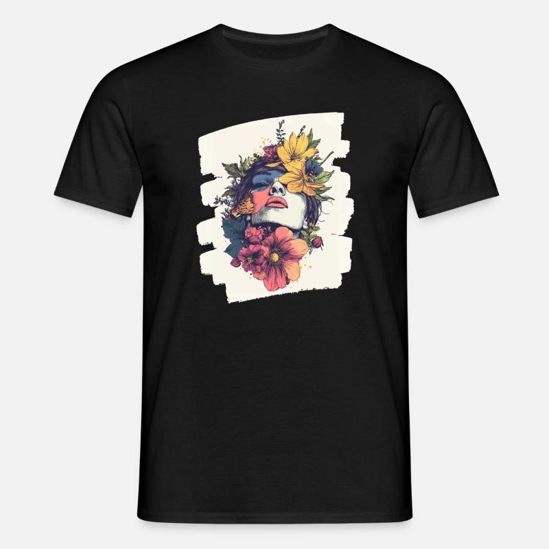 Spring Spring Beginning Flowers - Men's T-Shirt - black