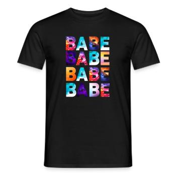 Babe Schatz fête dames filles célèbrent Girlie - T-shirt homme - noir - Devant - AI Model Male 178 light (178cm)