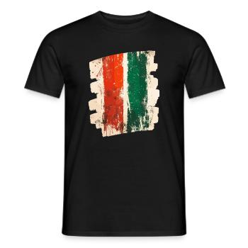 Italienische Flagge Italien - Männer T-Shirt - Schwarz - Vorne - AI Model Male 178 light (178cm)