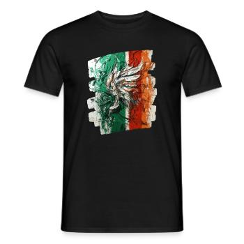 Italienische Flagge Italien - Männer T-Shirt - Schwarz - Vorne - AI Model Male 178 light (178cm)