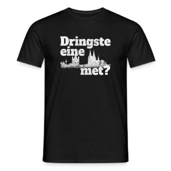 Pénétré a mis Kölsch Cologne Cologne Loi fondamentale - T-shirt homme - noir - Devant - AI Model Male 178 light (178cm)