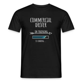 Chauffeur commercial en formation Profession Cadeau - T-shirt homme - noir - Devant - AI Model Male 178 light (178cm)
