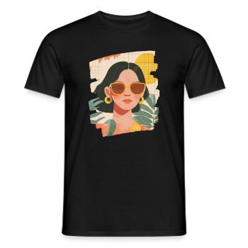 Relax Meditation Selfcare Me-Time - Men's T-Shirt - black - Front - AI Model Male 178 light (178cm)
