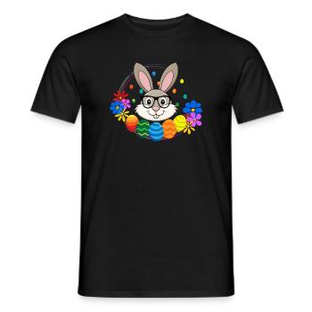 Ostern Osterhase Hase - Männer T-Shirt - Schwarz - Vorne - AI Model Male 178 light (178cm)