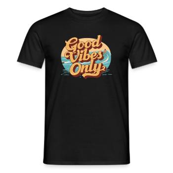 Summer Vibes Only - Men's T-Shirt - black - Front - AI Model Male 178 light (178cm)