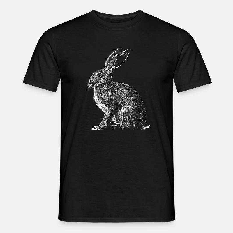 Hare / Hare / Hare / Bunny - Men’s T-shirt - black