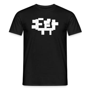 rectangles just squares in composition - Men's T-Shirt - black - Front - AI Model Male 178 light (178cm)