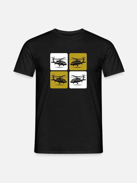 Army Helicopter – Military - Men's T-Shirt - black
