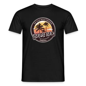 Treasure Beach Jamaïque Caraïbes - T-shirt homme - noir - Devant - AI Model Male 178 light (178cm)