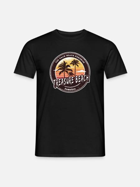 Treasure Beach Jamaica Caribbean - Men's T-Shirt - black