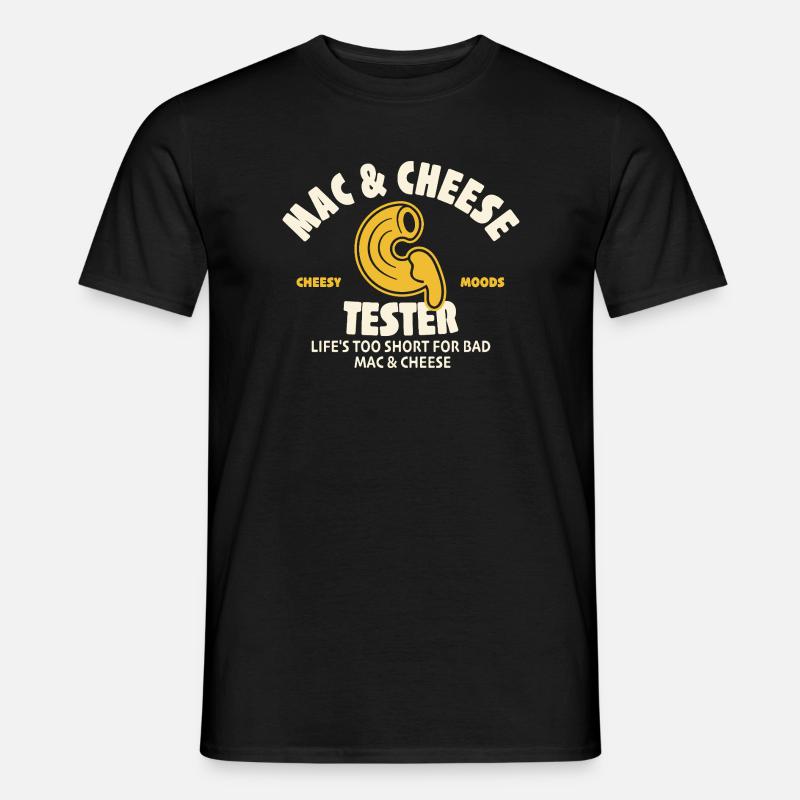 Mac & Cheese Tester - Männer T-Shirt - Schwarz