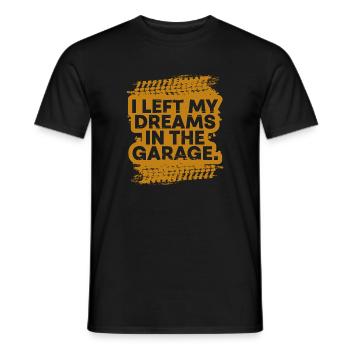 J’ai laissé mes rêves dans le cadeau fanatique de voiture de garage - T-shirt homme - noir - Devant - AI Model Male 178 light (178cm)