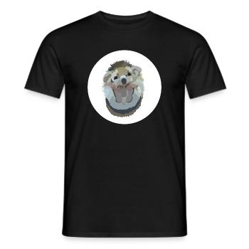 Ida Igel - Men's T-Shirt - black - Front - AI Model Male 178 light (178cm)