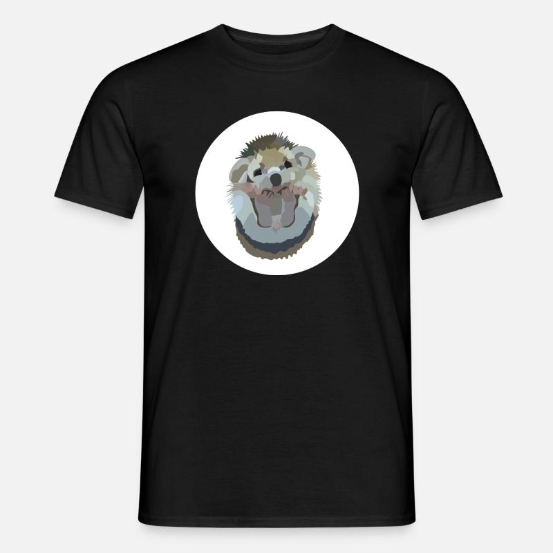 Ida Igel - Männer T-Shirt - Schwarz