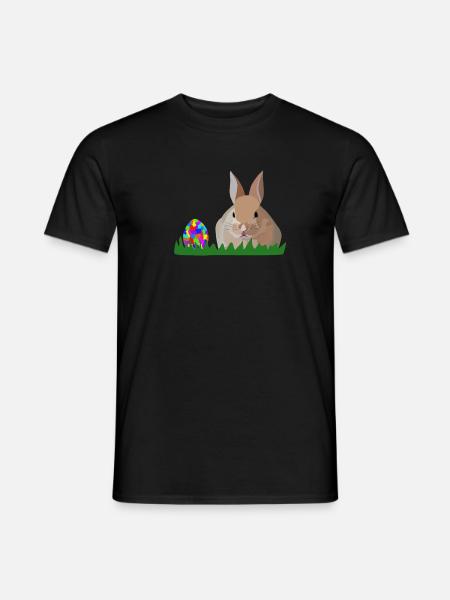 Olli Easter Bunny - Men's T-Shirt - black