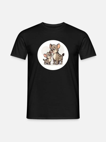 Hyena Family - Men's T-Shirt - black