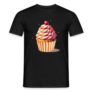 Cupcake – Farbenfrohes Design voller Genussfreude - Männer T-Shirt - Schwarz - Vorne - AI Model Male 178 light (178cm)