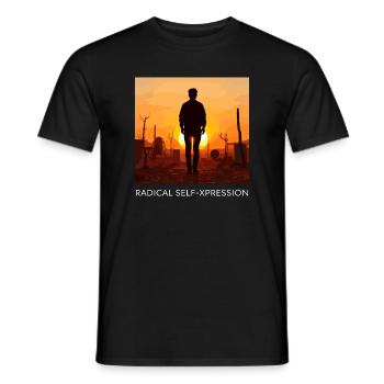 Radical self-portrayal - Men's T-Shirt - black - Front - AI Model Male 178 light (178cm)