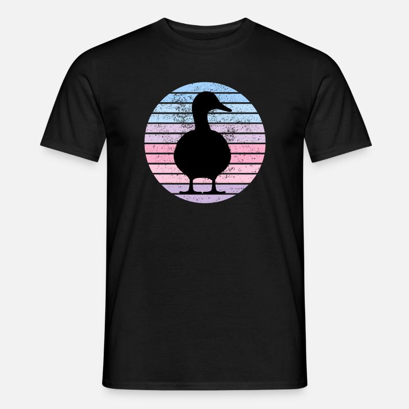 Vintage Duck - Männer T-Shirt - Schwarz
