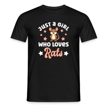 Rat - Men's T-Shirt - black - Front - AI Model Male 178 light (178cm)