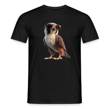 Falcon Kestrel Falcon Hunting Peregrine Falcon Cute Falcon - Men's T-Shirt - black - Front - AI Model Male 178 light (178cm)