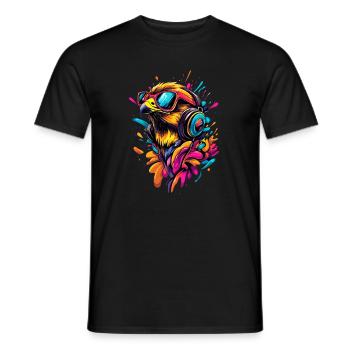 Falcon Kestrel Falcon Hunting Peregrine Falcon Cute Falcon - Men's T-Shirt - black - Front - AI Model Male 178 light (178cm)