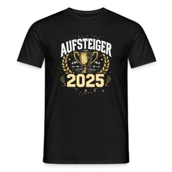 Tennis Aufsteiger 2025 Shirt - Männer T-Shirt - Schwarz - Vorne - AI Model Male 178 light (178cm)