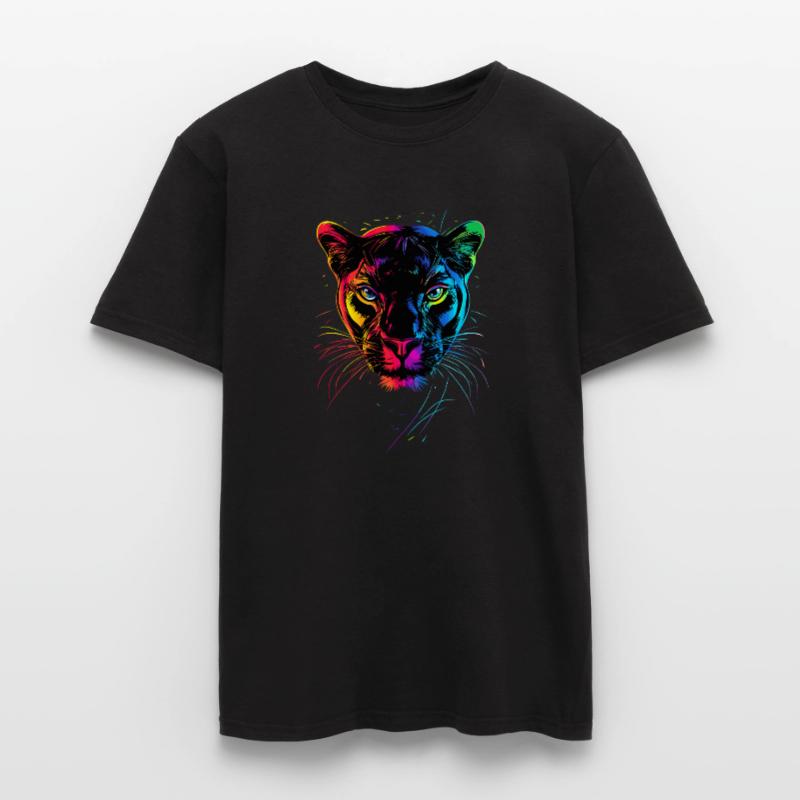 Panther Leopard Big Cat Cute Big Cat Panter Men’s T-shirt