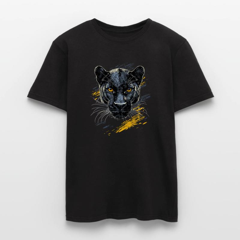 Panther Leopard Big Cat Cute Big Cat Panter Men’s T-shirt