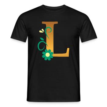 L - Männer T-Shirt - Schwarz - Vorne - AI Model Male 178 light (178cm)