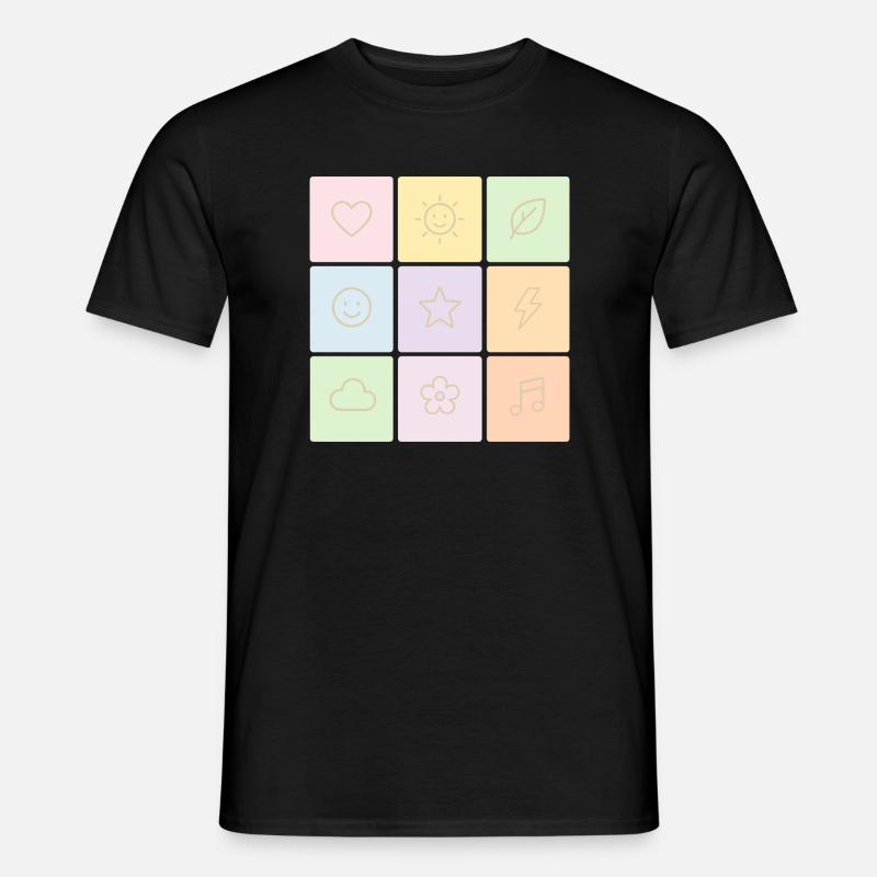 Ambiance Bento Pastel - T-shirt homme - noir