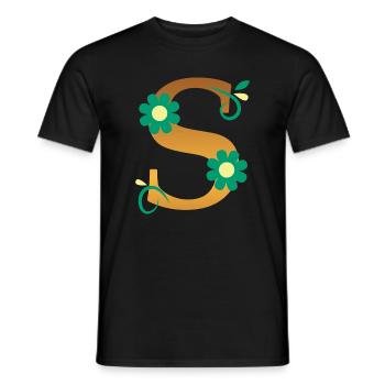 S - Männer T-Shirt - Schwarz - Vorne - AI Model Male 178 light (178cm)