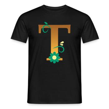 T - Men's T-Shirt - black - Front - AI Model Male 178 light (178cm)