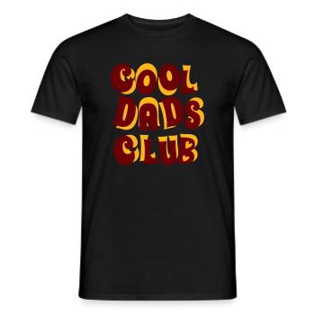 Club des papas cool - T-shirt homme - noir - Devant - AI Model Male 178 light (178cm)