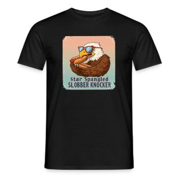 Heurtoir de bave étoilée - T-shirt homme - noir - Devant - AI Model Male 178 light (178cm)