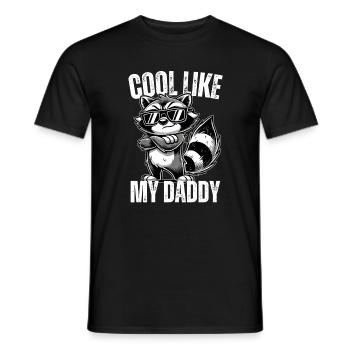 Cooles Waschbär Shirt für Kids zum Vatertag - Männer T-Shirt - Schwarz - Vorne - AI Model Male 178 light (178cm)