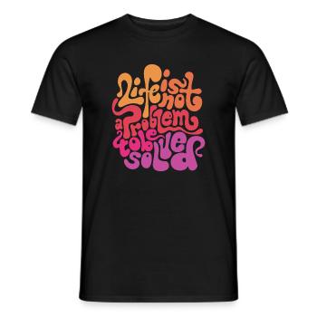 Psychedelische Wortwahl - Männer T-Shirt - Schwarz - Vorne - AI Model Male 178 light (178cm)