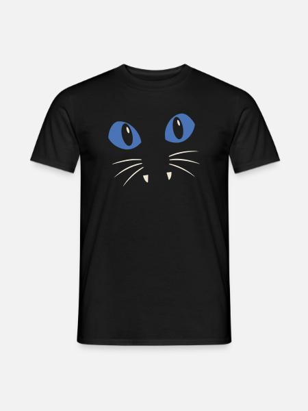Blue-Eyed Cat - Men's T-Shirt - black