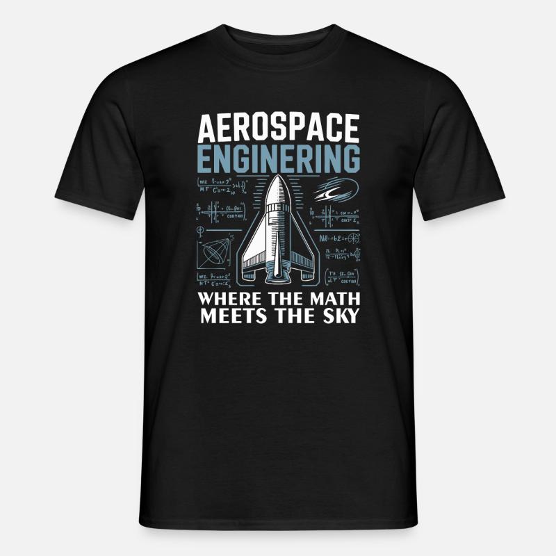 Aerospace Engineering Math Humor Design - Männer T-Shirt - Schwarz