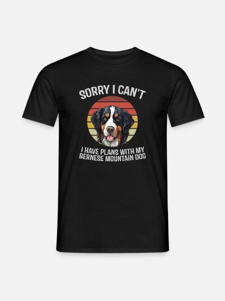 Bernese Mountain Dog Humour Tee - Men's T-Shirt - black