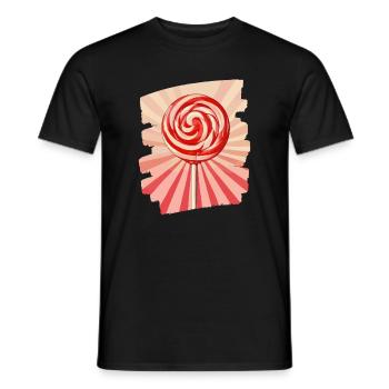 Lollipop lollipop candy candy - Men's T-Shirt - black - Front - AI Model Male 178 light (178cm)
