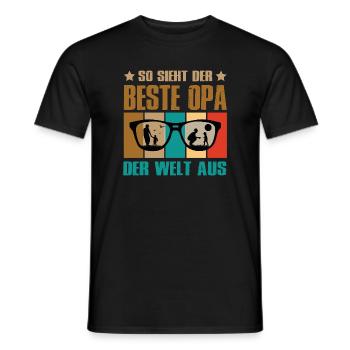 So Sieht Der Beste Opa Der Welt Aus - Männer T-Shirt - Schwarz - Vorne - AI Model Male 178 light (178cm)