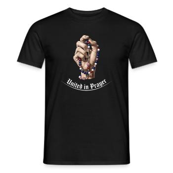 Vereint im Gebet - Männer T-Shirt - Schwarz - Vorne - AI Model Male 178 light (178cm)