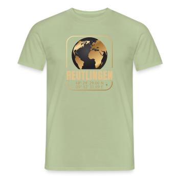 Reutlingen - Männer T-Shirt - Sage - Vorne - AI Model Male 178 light (178cm)