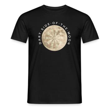 Fléchettes Fun Chemise Fléchettes Côté de la lune - T-shirt homme - noir - Devant - AI Model Male 178 light (178cm)