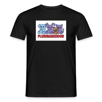 Plushmageddon - Männer T-Shirt - Schwarz - Vorne - AI Model Male 178 light (178cm)
