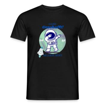 4e classe terminée – départ vers le futur 2025 - T-shirt homme - noir - Devant - AI Model Male 178 light (178cm)