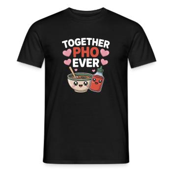 Together Pho Ever Vietnam Voyage Nouilles Soup Pho - T-shirt homme - noir - Devant - AI Model Male 178 light (178cm)