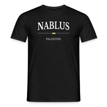 Nablus Palästina - Männer T-Shirt - Schwarz - Vorne - AI Model Male 178 light (178cm)