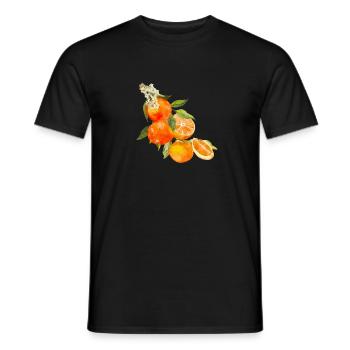 Orangen Summer Orange Trend 2025 Vintage Retro - Männer T-Shirt - Schwarz - Vorne - AI Model Male 178 light (178cm)